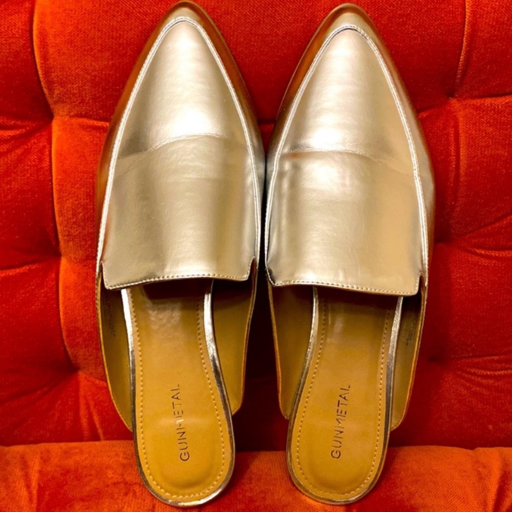 Silver Metallic Slides